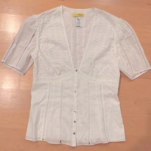 Catherine Malandrino Cotton Corset Top